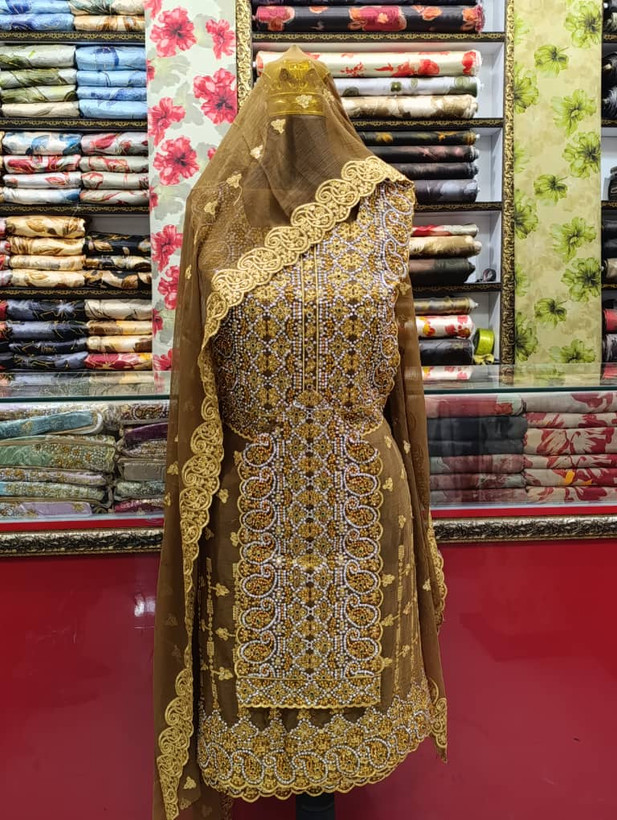 لباس بنارسی (لباس آماده بلوچی) جنس حریر