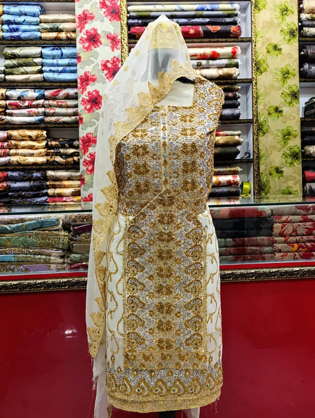 لباس بنارسی (لباس آماده بلوچی) جنس حریر